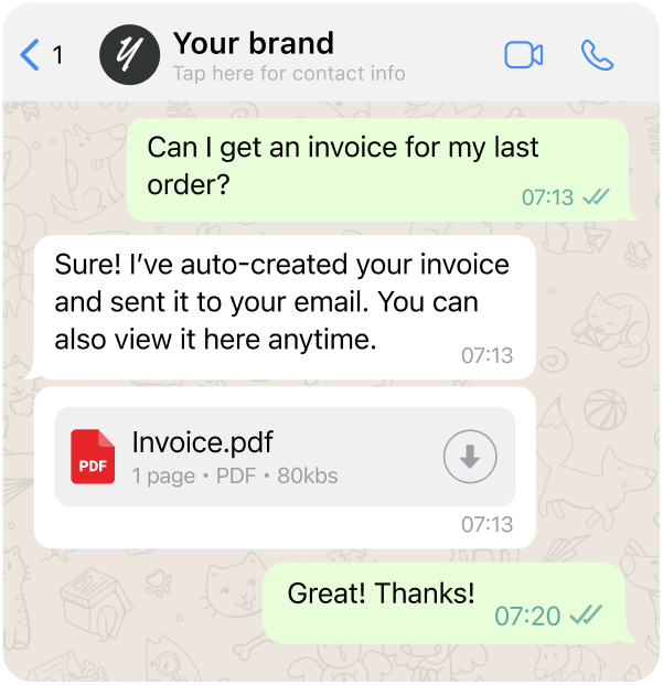 Automate invoicing