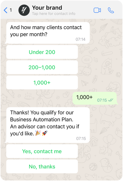 Qualify Leads while you sleep